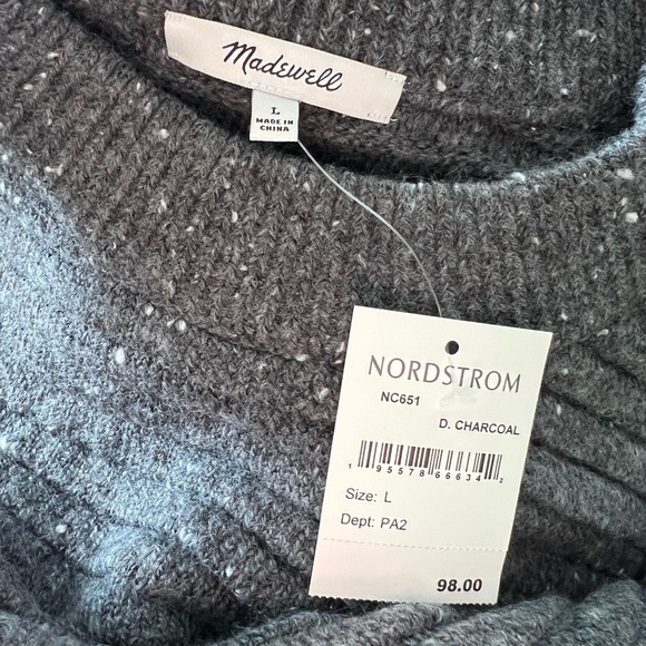 NWT Madewell Gray Sweater - Picture 4 of 4